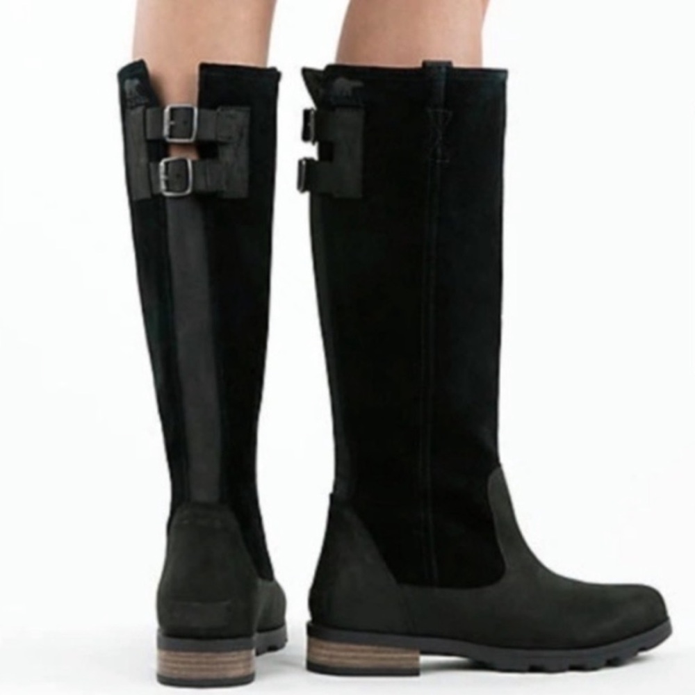 Sorel Women’s Emelie Tall Boots Black Waterproof - Picture 12 of 12
